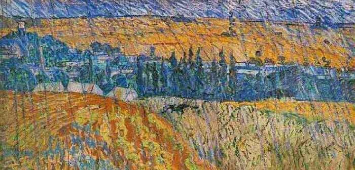 Vincent Van Gogh Landscape at Auvers in the Rain France oil painting art
